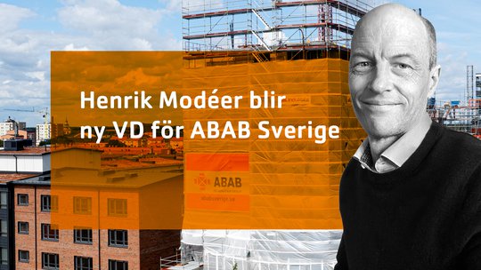 Henrik Modéer blir ny VD för ABAB Sverige