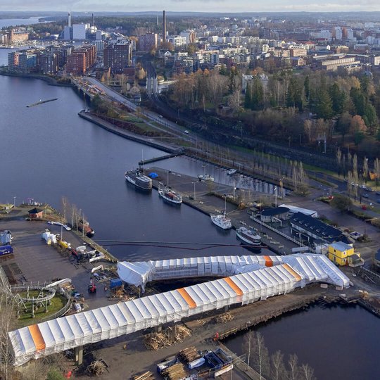 Weather protection of Särkänsilta bridge in Tampere